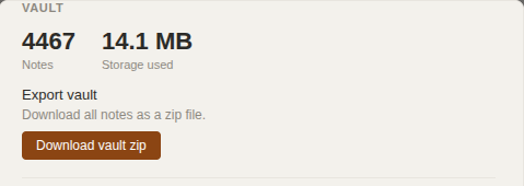 The one-click export → a folder of .md files.
